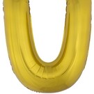 Grote folie ballon letter U Goud