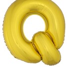 Grote folie ballon letter Q Goud