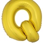 Grote folie ballon letter Q Goud