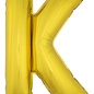 Grote folie ballon letter K Goud