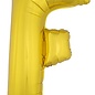 Grote folie ballon letter F Goud