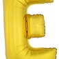 Grote folie ballon letter E Goud
