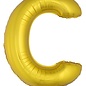 Grote folie ballon letter C Goud