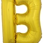 Grote folie ballon letter B Goud