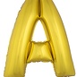 Grote folie ballon letter A Goud