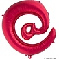 Grote folie ballon @-teken Rood