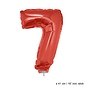 Folie cijferballon 7 Rood