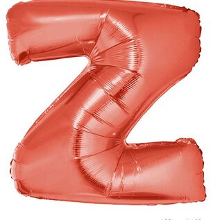 Grote folie ballon letter Z Rood