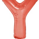 Grote folie ballon letter Y Rood