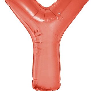 Grote folie ballon letter Y Rood