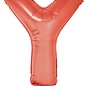 Grote folie ballon letter Y Rood