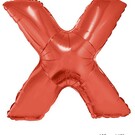 Grote folie ballon letter X Rood