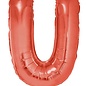 Grote folie ballon letter U Rood