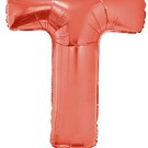 Grote folie ballon letter T Rood