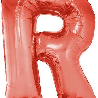Grote folie ballon letter R Rood