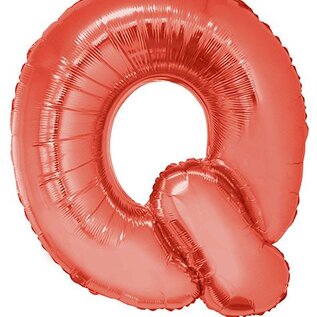 Grote folie ballon letter Q Rood