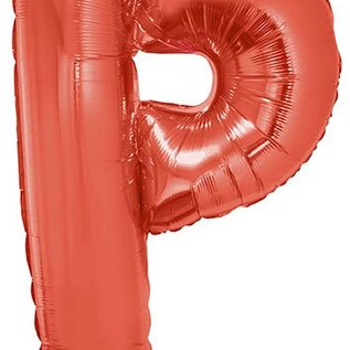 Grote folie ballon letter P Rood