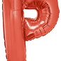 Grote folie ballon letter P Rood