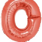 Grote folie ballon letter O Rood