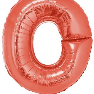 Grote folie ballon letter O Rood