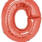 Grote folie ballon letter O Rood
