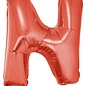 Grote folie ballon letter N Rood