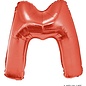 Grote folie ballon letter M Rood