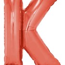 Grote folie ballon letter K Rood