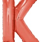 Grote folie ballon letter K Rood