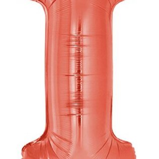 Grote folie ballon letter I Rood