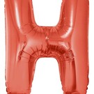 Grote folie ballon letter H Rood