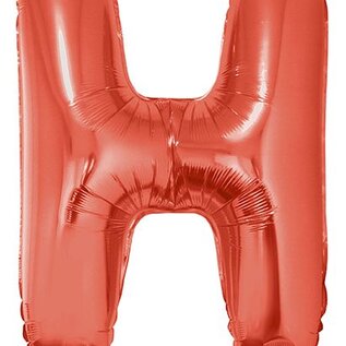Grote folie ballon letter H Rood