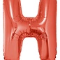Grote folie ballon letter H Rood