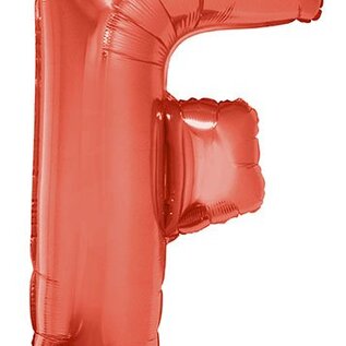 Grote folie ballon letter F Rood