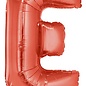 Grote folie ballon letter E Rood