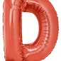 Grote folie ballon letter D Rood