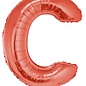 Grote folie ballon letter C Rood
