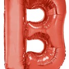 Grote folie ballon letter B Rood