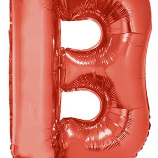 Grote folie ballon letter B Rood