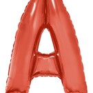 Grote folie ballon letter A Rood