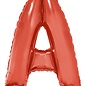 Grote folie ballon letter A Rood