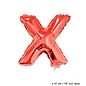 Folie ballon letter X Rood