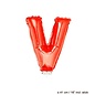 Folie ballon letter V Rood