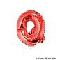 Folie ballon letter Q Rood