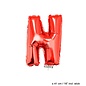 Folie ballon letter N Rood