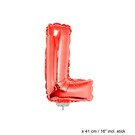 Folie ballon letter L Rood