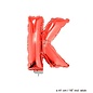 Folie ballon letter K Rood