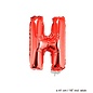 Folie ballon letter H Rood