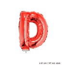 Folie ballon letter D Rood