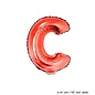 Folie ballon letter C Rood